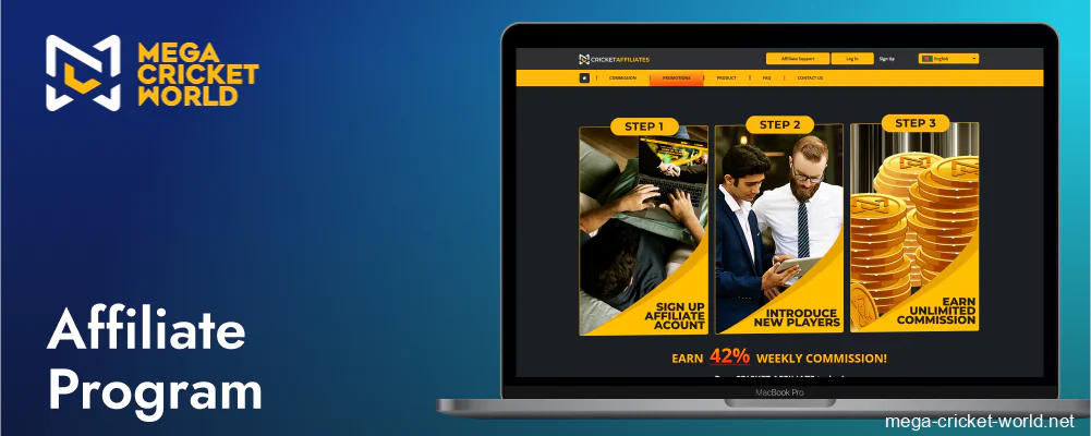 Mega Cricket World affiliate program benefits