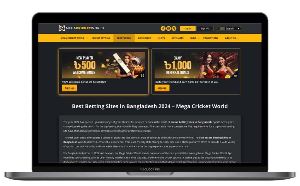 Complete cricket-focused platform in Bangladesh by Mega Cricket World